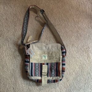 Multicolor Patterned Men's Bag